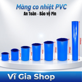 Màng Co Nhiệt PVC Cách Điện Màu Xanh Biển Chuyên Dụng Bọc Khối Pin 18650 - 21700 - 32650