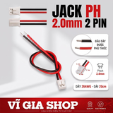 Jack Nối PH 2.0mm 2P Kèm Dây Đơn 20cm 26AWG – Đầu Nối Nguồn Mini Cho Mạch Điện Tử