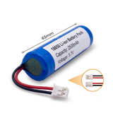 Pin Sạc Lithium-ion 1S 3.7V 2500mAh Jack PH 2.0mm (Tích Hợp Mạch BMS 3A)