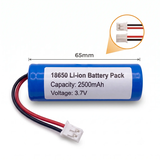 Pin Sạc Lithium-ion 1S 3.7V 2500mAh Jack PH 2.0mm (Tích Hợp Mạch BMS 3A)