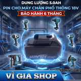 Pin Thay Thế 18V - 21V Dòng Xả Cao 50A Chân Pin Phổ Thông 4cm Sạc Adapter (Tương Thích Máy M-Series LXT)