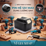 Pin Đóng 12V Max 5.0Ah Dòng Xả 50A Mã BL1041B (Tương Thích Máy Makita 12V CXT)