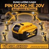 Pin Thay Thế 18V - 20V Max 5Ah Dòng Xả Cao 50A Chân Ray Trượt (Tương Thích Hệ Máy D-Series)