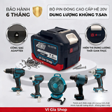 Pin Đóng Chân Phổ Thông 20V-21V 7500mAh 15 Cell Chống Sốc Xả 75A