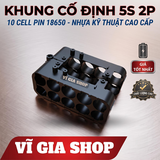 Khung Nhựa Cố Định Pin 10 Cell - 15 Cell 18650 Chân Phổ Thông M21 (Nhựa ABS)