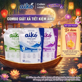 Combo Bộ Đôi Giặt Xả AIKO Tiết Kiệm (1 Túi Nước Giặt Sinh Học 3.2L + 1 Túi Nước Xả Vải Đậm Đặc 1L)