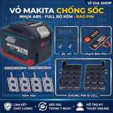 Vỏ Pin Chân Phổ Thông M21 Chống Sốc 3 Hàng 15 Cell 18650 Full Phụ Kiện