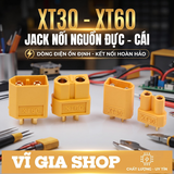 Cặp Giắc Cắm Nguồn XT30 / XT60 Chịu Tải Cao Mạ Vàng Chống Cháy (Đực + Cái)