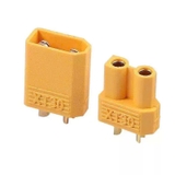 Cặp Giắc Cắm Nguồn XT30 / XT60 Chịu Tải Cao Mạ Vàng Chống Cháy (Đực + Cái)