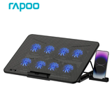 Giá đỡ Laptop Macbook Rapoo kèm 8 quạt tản nhiệt CF300 Black 13358
