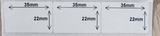 Giấy in mã vạch 3 tem (35x22)mmx30m (Decal Nhiệt)