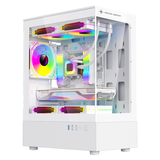 Vỏ cây máy tính (Case PC) Kenoo ESPORT MK100 màu trắng, chưa fan