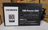 Vỏ cây máy tính (Case PC) HASBEEN HB65 kèm Nguồn HB-Power 650 (Công xuất thực 500w) - Màu đen