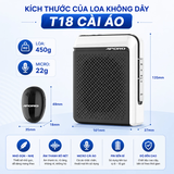 Máy trợ giảng APORO T18 2.4G -Loại micro cài áo