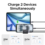 Củ sạc nhanh GaN Nexode Mini 20W 1C1A Ugreen 55533/X514 cao cấp (US Plug)