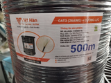 Dây cáp mạng Cat3 4 lõi đồng Việt Hàn C32602-CL (26AWG) có cường lực, có dầu, bọc bạc