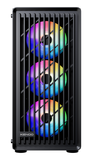 Vỏ cây máy tính (Case PC) KENOO ESPORT AF301 - 3F - Màu Đen
