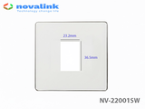 Mặt âm tường NOVA hình chữ nhật (NV-21001W 1 cổng ) (NV-21002W 2 cổng )