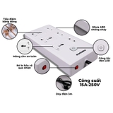 Ổ cắm có dây Nanoco 6 ổ NES3332-3 – dây 3m.