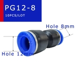 Đầu nối khí nén giảm thẳng Hi-Tech PG12-08