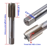 Mũi Taro Thẳng Shaozi M22×2.5 – Đài Loan