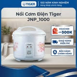 Nồi cơm điện Tiger 1 Lít -  Chất liệu bền đẹp, lòng nồi chống dính - JNP_1000 - Hàng chính hãng