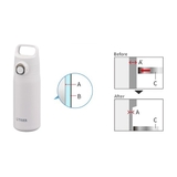 Bình giữ nhiệt lưỡng tính Tiger MTA_J050 sơn nhám chống tượt, bình giữ nhiệt qoai xách công thái học