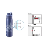 Bình cách nhiệt chân không Tiger MCS-A501 500ML, bình giữ nhiệt ống hút Inox mở nắp 1 tay chính hãng