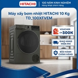 Máy sấy bơm nhiệt HITACHI Inverter 10 Kg - TD_100XFVEM