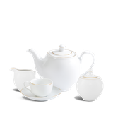 Bộ trà 1.1L - Camellia -  Viền chỉ vàng