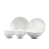 Bộ đồ ăn 09 sản phẩm - Daisy - Trắng