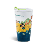 Ly sứ dưỡng sinh 0.48 L (K1) + nắp ống hút Mai An Tiêm