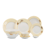 Bộ đồ ăn 6 người 25 sản phẩm - Camellia - Hương Biển Kem