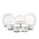 Bộ đồ ăn 14 sản phẩm - SEN IFP - Chỉ Bạch Kim
