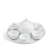 Bộ trà 0.3L Mẫu Đơn - Trắng