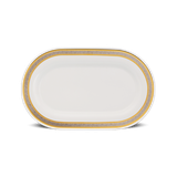 Dĩa Oval 34 cm - Sago - Hoa Hồng