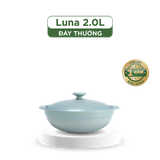 Nồi dưỡng sinh Luna (Nồi cạn) 2.0 L + nắp (CK) - Màu Xám 2