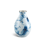 Bình hoa 29 cm - Cá Chép cobalt (Men Ngọc)