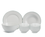 Bộ đồ ăn 09 sản phẩm - Jasmine - Chỉ Xanh Lá