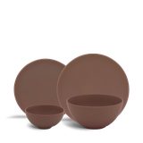 Bộ đồ ăn 09 sản phẩm - Timeless - Màu Nâu