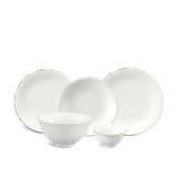Bộ đồ ăn 14 sản phẩm - Mẫu đơn IFP - Chỉ Vàng