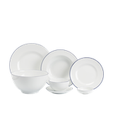 Bộ đồ ăn 25 sản phẩm (B) - Camellia - Chỉ Xanh Dương