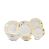 Bộ đồ ăn 25 sản phẩm (B) - Camellia - Hương Biển Kem