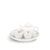 Bộ trà 0.35 L - Jasmine - Viền Chỉ Vàng