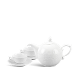 Bộ trà 0.7 L - Sen - Trắng