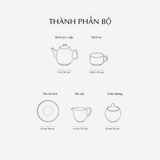 Bộ trà 1.3 L - Hoàng Cung - Cẩm Tú