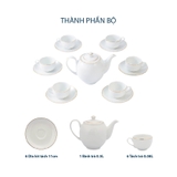 Bộ trà 0.5 L - Camellia - Viền Chỉ Vàng