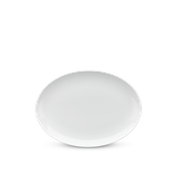 Dĩa elip 28cm - Camellia - Trắng