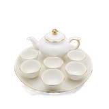 Bộ trà 0.35 L - Misc Assortment - Viền Chỉ Vàng