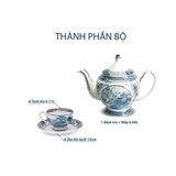 Bộ trà 0.65 L - Hoàng Cung - Hồn Việt Vàng